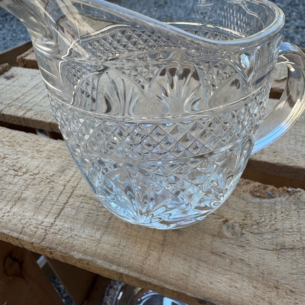 Elegant Clear Glass Pitcher
